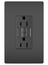  1597TRBKCCD4 - radiant? Tamper-Resistant 15A Duplex Self-Test GFCI Receptacles with SafeLock? Protection, Black