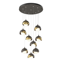  131105-SKT-STND-07-86-GG0711 - Brooklyn 9-Light Double Shade Pendant