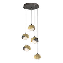  131125-SKT-STND-89-86-GG0711 - Brooklyn 5-Light Double Shade Pendant