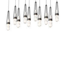  131200-SKT-LONG-10-YJ0434 - Link 10-Light Blown Glass Pendant