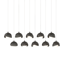  131205-SKT-LONG-14-20-GG0711 - Brooklyn 10-Light Double Shade Pendant