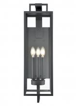  280003-TBK - Lamont 3-Light Outdoor Wall Sconce Textured Black