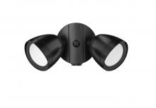  18002-PBK - 2-Light Security Flood Lights Powder Coated Black