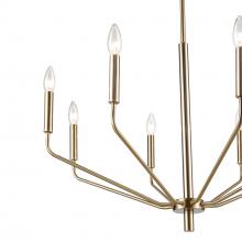  8168-MG - Laurell 8-Light Chandelier Ceiling Light Modern Gold