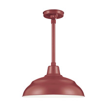  RWHS17-SR - R Series 1-Light Warehouse Shade Satin Red