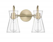  21002-MG - Camellia 2-Light Vanity Modern Gold