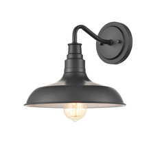  2951-PBK - 1-Light Outdoor Wall Sconce Powder Coated Black