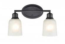  2802-MB - Amberle 2-Light Vanity Matte Black