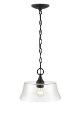  2111-MB - Caily 1-Light Pendant light Matte Black