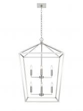  3335-SN - 8-Light Pendant light Satin Nickel