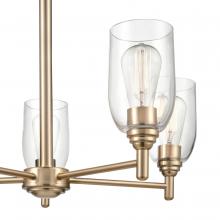  4995-MG - Arlett 5-Light Chandelier Ceiling Light Modern Gold