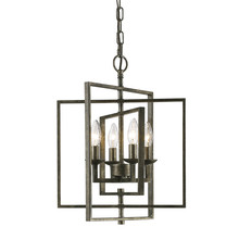  3230-AS - 4-Light Pendant light Antique Silver