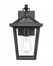  92101-TBK - Mensun 1-Light Outdoor Wall Sconce Textured Black