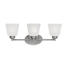  3223-BPW - Franklin 3-Light Vanity Brushed Pewter