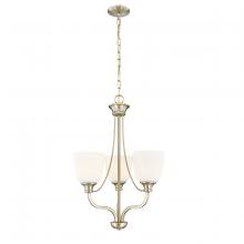  492003-MG - Alberta 3-Light Chandelier Ceiling Light Modern Gold