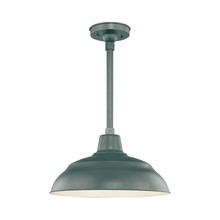  RWHS17-SG - R Series 1-Light Warehouse Shade Satin Green