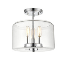  6923-CH - Asheville 3-Light Semi-Flush Ceiling Mount Chrome