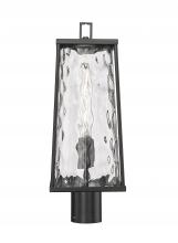  10631-PBK - Dutton 1-Light Outdoor Post Lantern Powder Coated Black