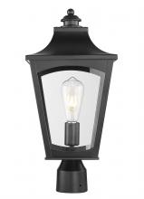  10941-PBK - Curry 1-Light Outdoor Post Lantern Powder Coated Black