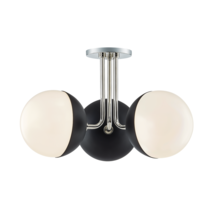  H344603-PN/BK - Renee Semi Flush