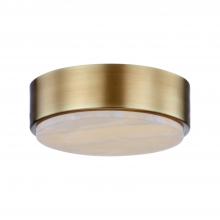  FM325108VBAR-5CCT - Blanco 8-in Vintage Brass/Alabaster LED Flush Mount