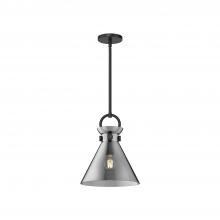  PD412511MBSM - Emerson 11-in Matte Black/Smoked 1 Light Pendant