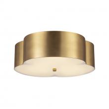  FM566314BG - Adella 14-in Brushed Gold Socket Flush Mount