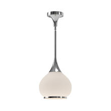  PD524110CHOP - Hazel 10-in Chrome/Opal Matte Glass 1 Light Pendant