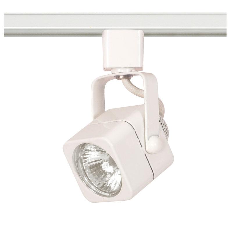 1 Light - MR16 - 120V Track Head - Square - White Finish