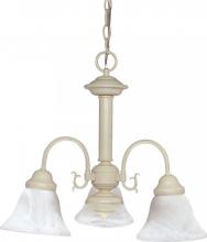  60/188 - Ballerina - 3 Light Chandelier with Alabaster Glass - Textured White Finish