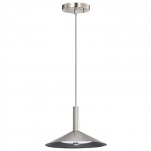  62/2081 - Corrine; 10 Inch LED Pendant; Brushed Nickel; 3K/4K/5K CCT Selectable