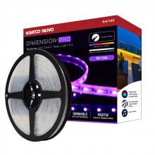  64/143 - Dimension Pro; Tape light strip; 16 ft.; Hi-Output; RGB plus Tunable White; J-Box connection; IP65;