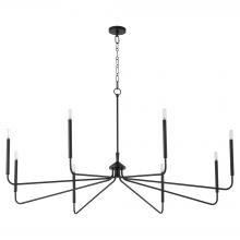  6238-8-59 - Providence 8 Light Chandelier, Matte Black