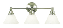  2423 PB/CM - 3-Light Polished Brass Taylor Sconce