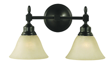  2432 AB/WH - 2-Light Antique Brass Taylor Sconce