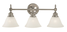  2433 PB/CM - 3-Light Polished Brass Taylor Sconce