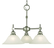  2439 PB/WH - 3-Light Polished Brass Taylor Dinette Chandelier