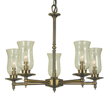  2505 PS - 5-Light Polished Silver Sheraton Dining Chandelier