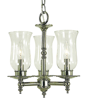  2508 PS - 3-Light Polished Silver Sheraton Mini Chandelier