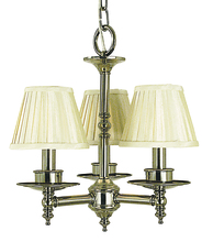  2518 MB - 3-Light Mahogany Bronze Sheraton Mini Chandelier