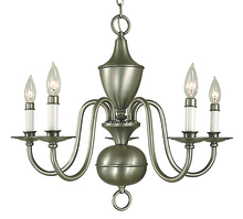  2525 PB - 5-Light Polished Brass Jamestown Dining Chandelier