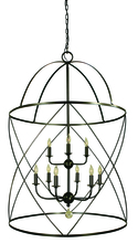  4419 MB/PN - 6-Light Mahogany Bronze/Polished Nickel Nantucket Chandelier