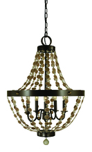  4485 BN - 5-Light Brushed Nickel Naomi Chandelier