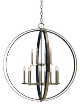  4658 SB/SW - 12-Lt Satin Brass/Satin White Constellation Pendant