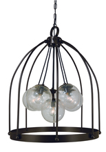  4836 SP - 6-Light Satin Pewter Jupiter Chandelier