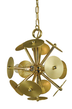  4974 PN/SP - 4-Light Polished Nickel/Satin Pewter Apogee Mini Chandelier