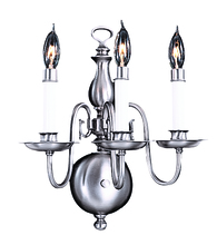  9123 SP - 3-Light Satin Pewter Jamestown Sconce