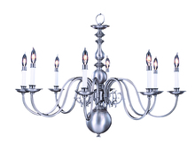  9130 PB - 8-Light Polished Brass Jamestown Dining Chandelier