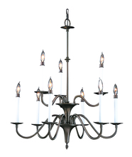  9229 SP - 9-Light Satin Pewter Jamestown Dining Chandelier