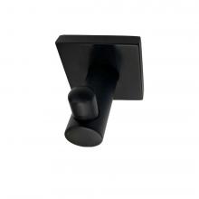  20988 - Square Style Robe Hook - Matte Black(US19)